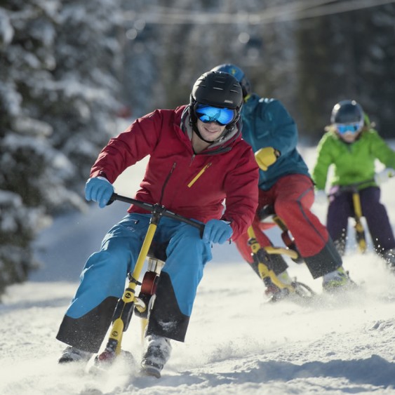 Snowbike fahren in Österreich © Flachau Tourismus